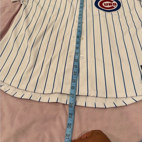 Kris Bryant 2016 Majestic Blue Pinstripe Cool Base Jersey - Picture 9 of 10